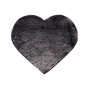 Craft Express 2 Pack Large Heart Sequin Sublimation Patches