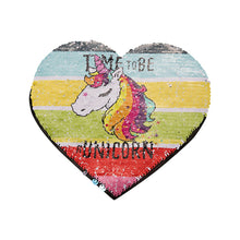 Load image into Gallery viewer, Craft Express 2 Pack Large Heart Sequin Sublimation Patches