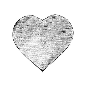 Craft Express 2 Pack Large Heart Sequin Sublimation Patches