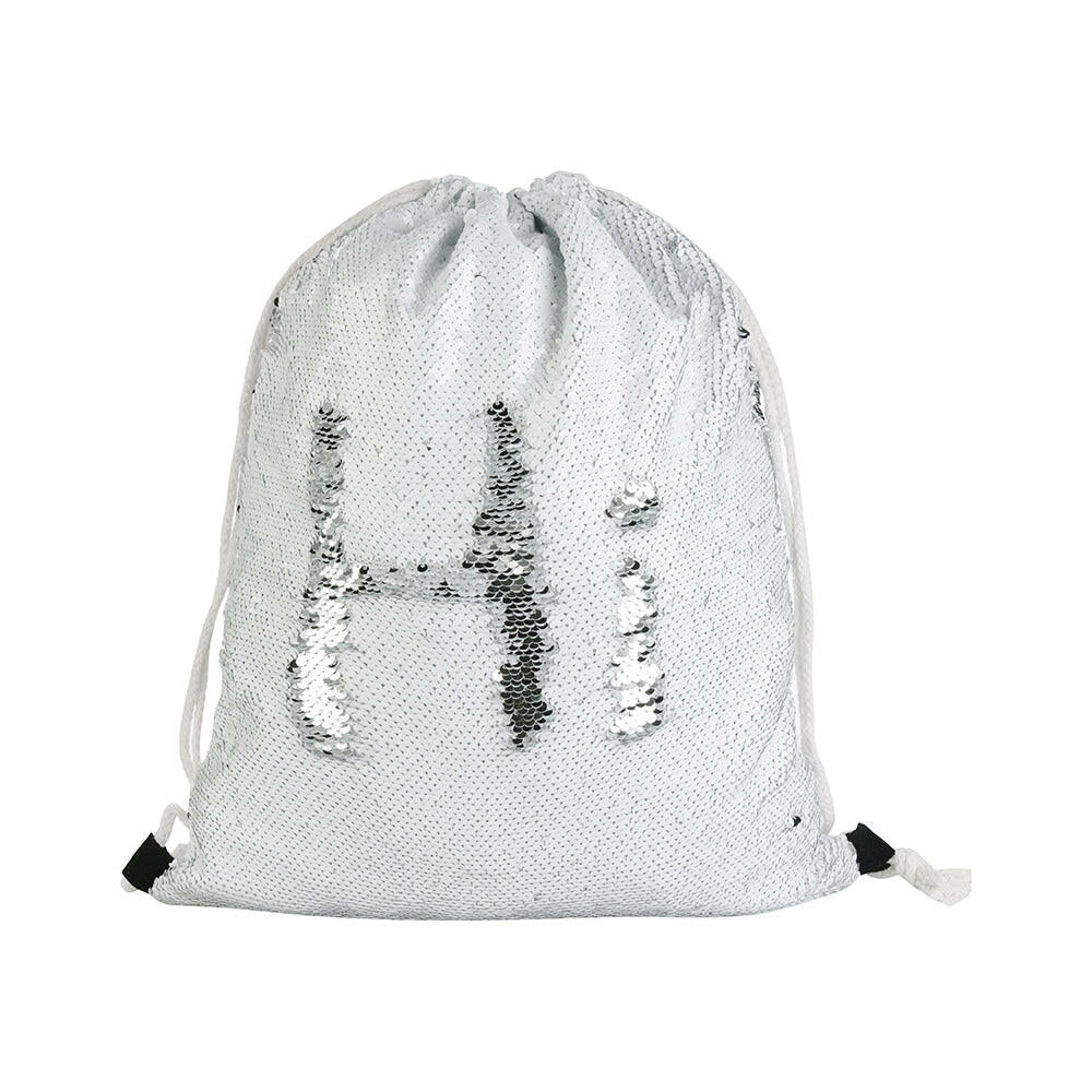 Craft Express 2 Pack Sublimation Sequin Drawstring Backpacks