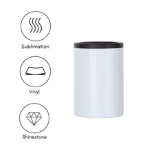 Load image into Gallery viewer, Craft Express 4 Pack 12oz 4-in-1 Stainless Steel Sublimation Can Coolers