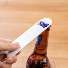 Load image into Gallery viewer, Craft Express 4-Pack White Bottle Openers – Sublimation Bar Tool Blanks