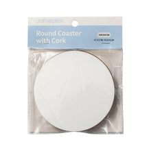 Load image into Gallery viewer, Craft Express 4-Pack White Round Coasters – Sublimation Hardboard Blanks