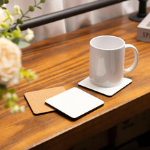 Load image into Gallery viewer, Craft Express 4-Pack White Square Coasters – Sublimation Hardboard Blanks