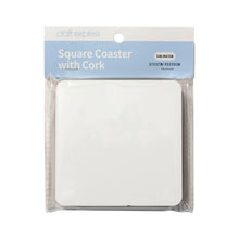 Load image into Gallery viewer, Craft Express 4-Pack White Square Coasters – Sublimation Hardboard Blanks