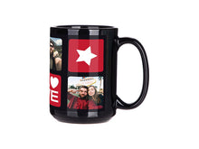 Load image into Gallery viewer, Craft Express 1 Pack 15oz Black Sublimation Mug with White Patch