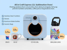 Load image into Gallery viewer, Craft Express Elite Pacific Blue 12L Sublimation Oven