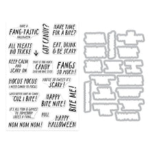 Load image into Gallery viewer, Bite Nite Clear Stamps and Cutting Dies by:  Hero Arts