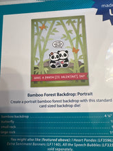 Load image into Gallery viewer, Bamboo forest backdrop portrait die set by Lawn Fawn