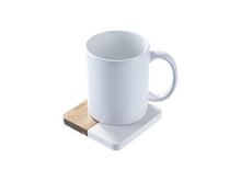 Load image into Gallery viewer, Craft Express 4 Pack Engravable Square Marble and Wood Coasters – 4&quot;x4&quot; Laser-Ready