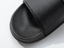 Load image into Gallery viewer, Craft Express Black DTF Sliders – Adult Size Customizable Slide Sandals