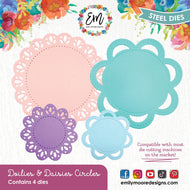 Doilies and Daisies Circles Dies by Emily Moore Designs