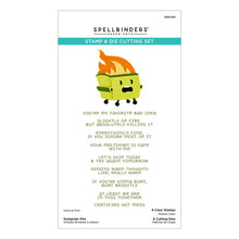 Load image into Gallery viewer, Dumpster Fire Clear Stamp &amp; Die Set (Spellbinders)