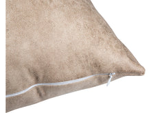 Load image into Gallery viewer, Craft Express 4 Pack Brown Vegan Leather Sublimation Pillow Covers – 18"x18" with Zipper
