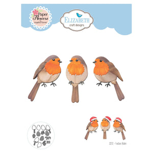 Festive Robin die set  Elizabeth craft designs