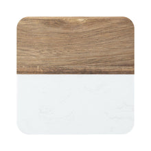 Load image into Gallery viewer, Craft Express 4 Pack Engravable Square Marble and Wood Coasters – 4&quot;x4&quot; Laser-Ready