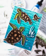 Load image into Gallery viewer, A sea turtle journey stamp die set by picket fence