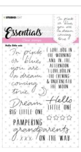 Hello little one clear stamp set by studio light