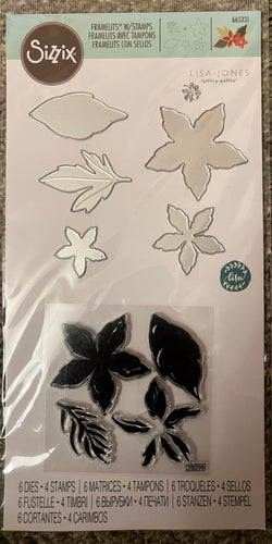 seasonal flowers stamp &  die by Sizzix
