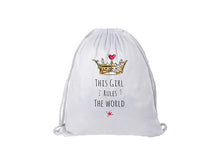 Load image into Gallery viewer, Craft Express 2 Pack Glitter Sublimation Drawstring Backpacks – 13&quot;x16&quot; White with Sparkle Finish
