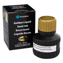 Load image into Gallery viewer, Golden Liquid Sumi Ink (Yasutomo)