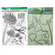 Happiness Blooms Clear Stamp and Die Set by Penny Black