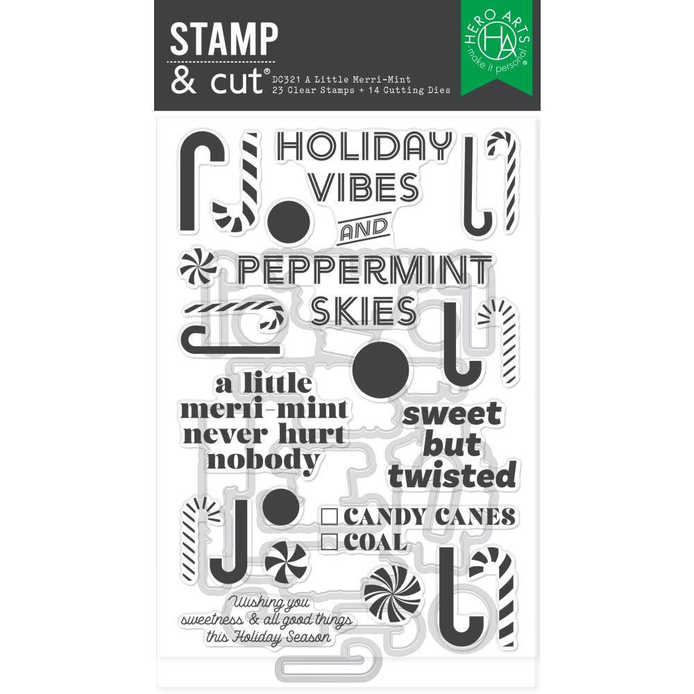 A Little Merri-Mint Stamp and Cut Set by Hero Arts