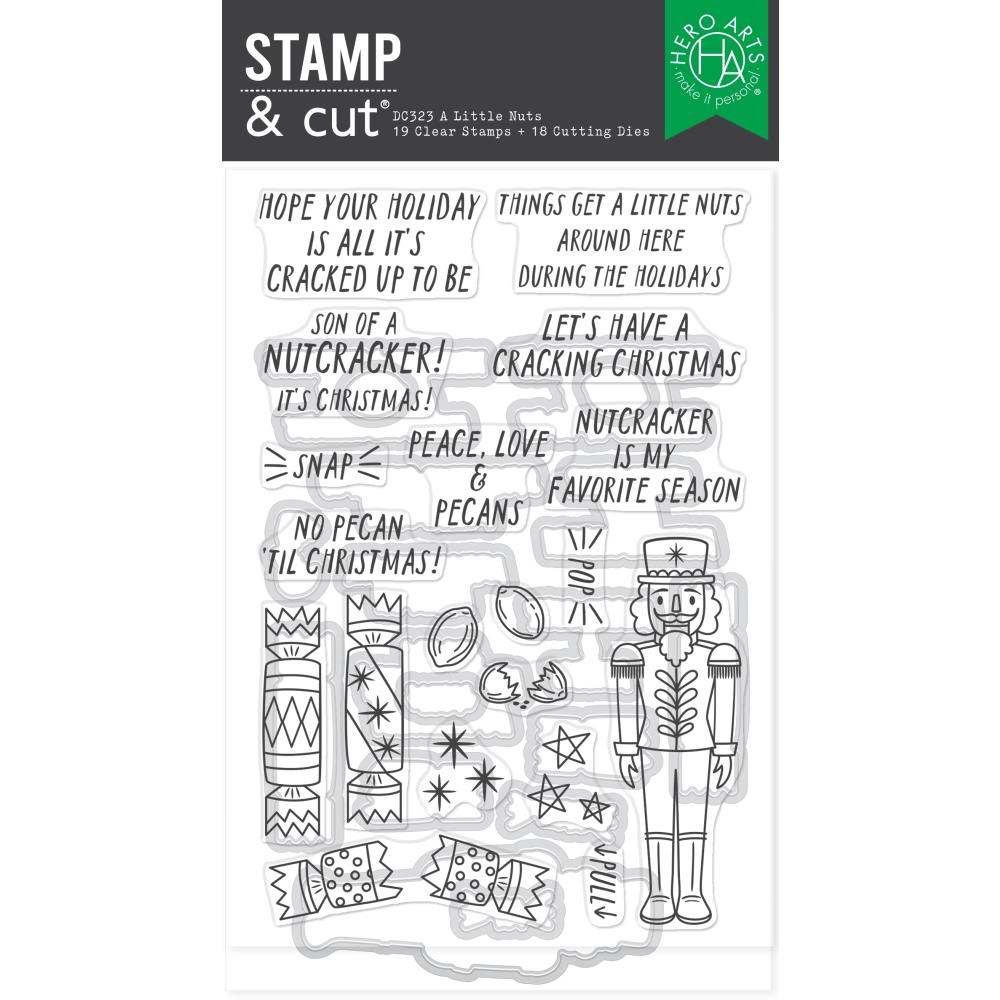 A Little Nuts Stamp and Cut Set by Hero Arts