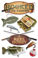 Hooked On Fishing 3D Sticker by Paper House