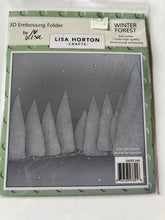 Load image into Gallery viewer, Winter trees embossing folder stencil set by  Lisa Horton