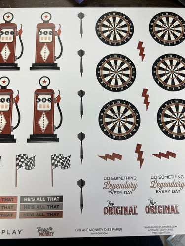 Grease monkey cut apart  paper by Photoplay