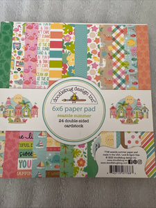 Seaside summer 6 x 6 paper pad by doodlebug