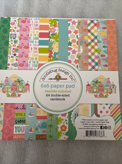 Seaside summer 6 x 6 paper pad by doodlebug