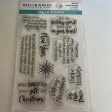 Load image into Gallery viewer, holiday quotes stamps by spellbinders