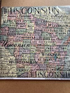 Wisconsin Map  paper