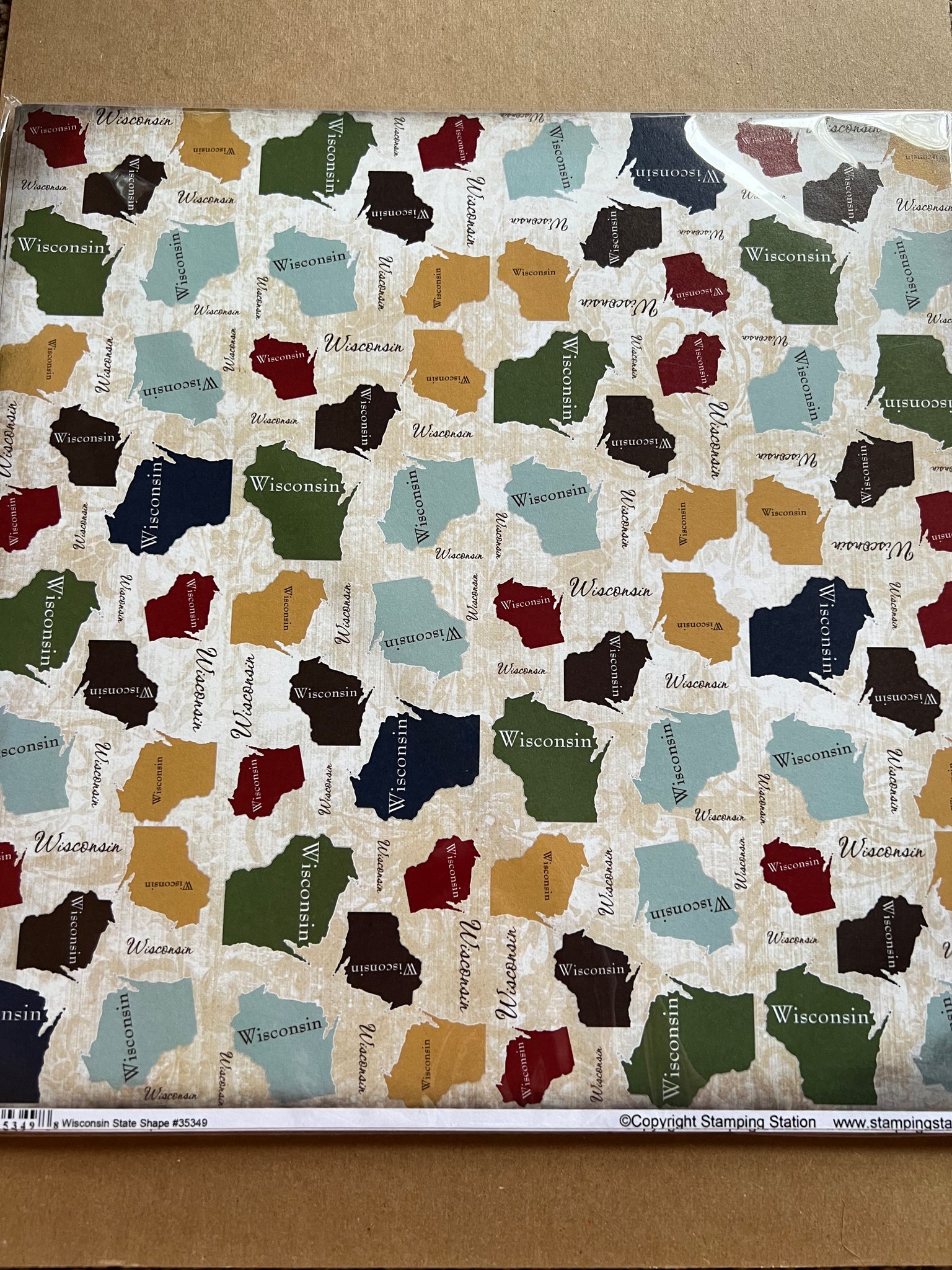 Wisconsin state shape paper – WINNECONNE CRAFTS