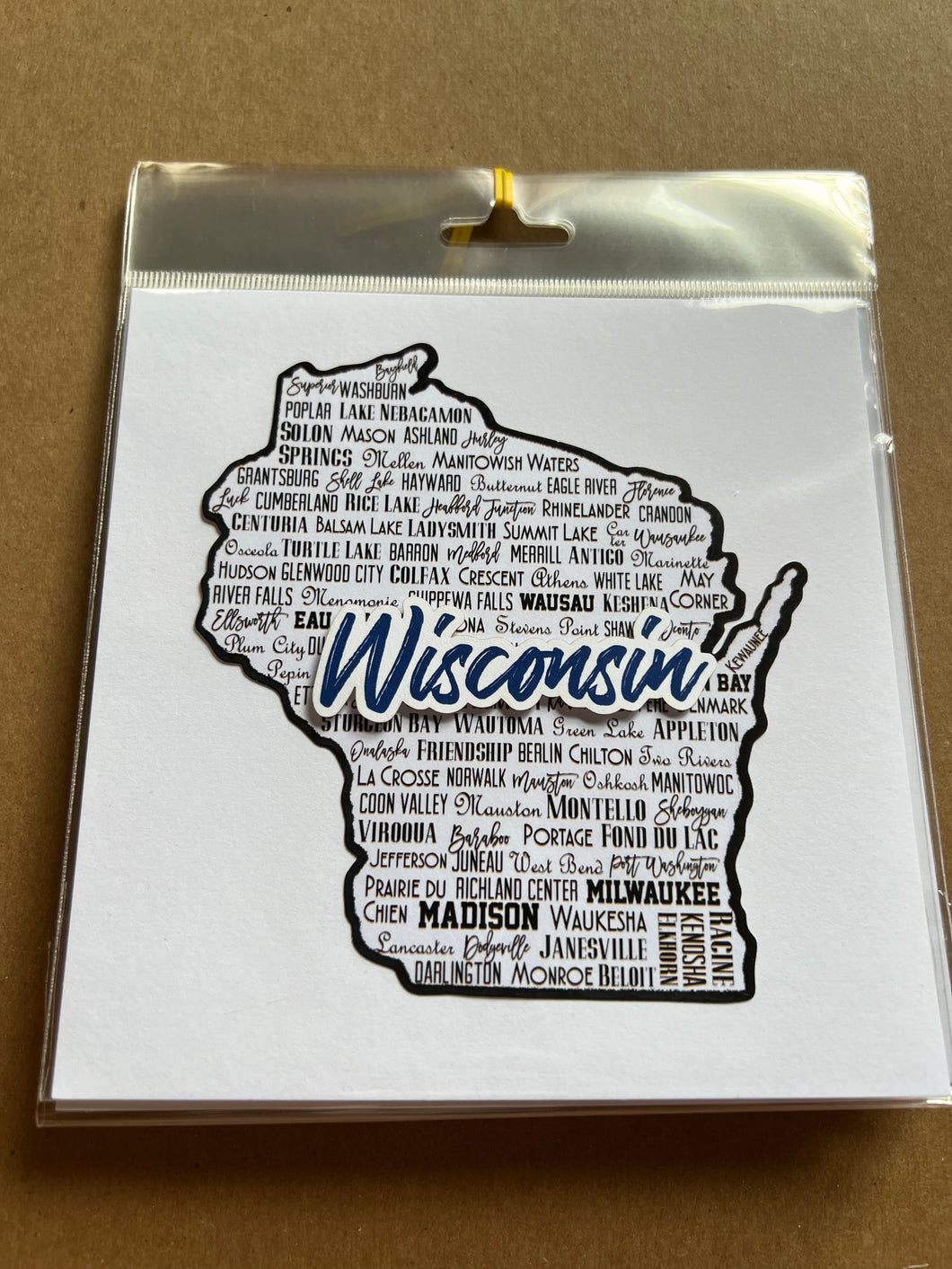 wisconsin die cut by scrapbook customs