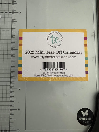 2025 mini tear off calendar by Taylored Expressions