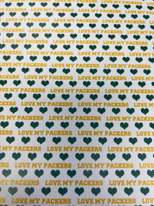 Love my packers paper by scrapbook customs