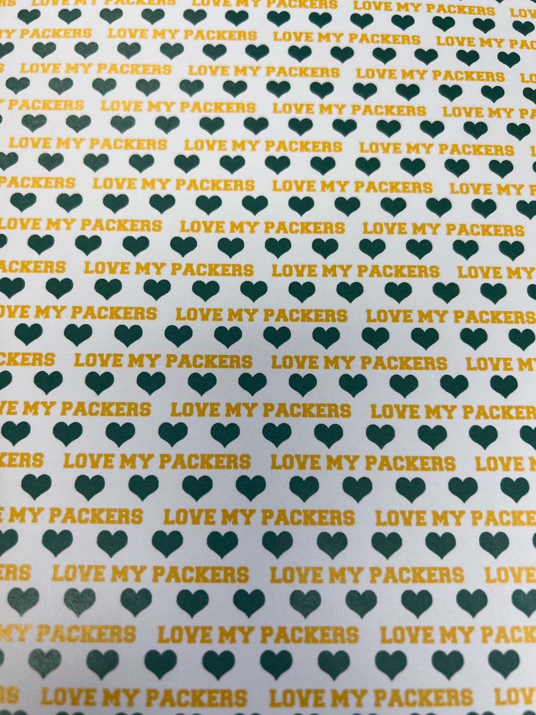 Love my packers paper by scrapbook customs