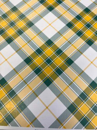 packers plaid paper by scrapbook customs