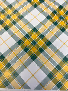 packers plaid paper by scrapbook customs