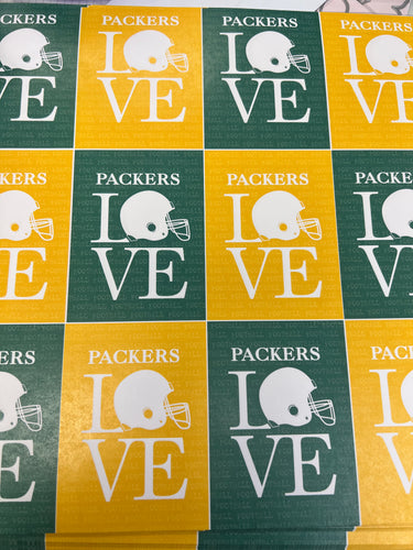 packers love cut a part paper by scrapbook customs