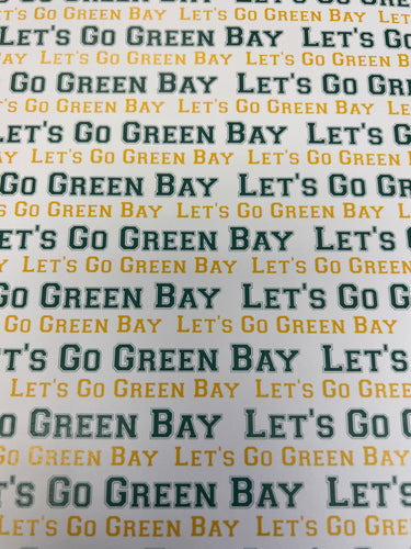 Let's go green bay paper by scrapbook customs