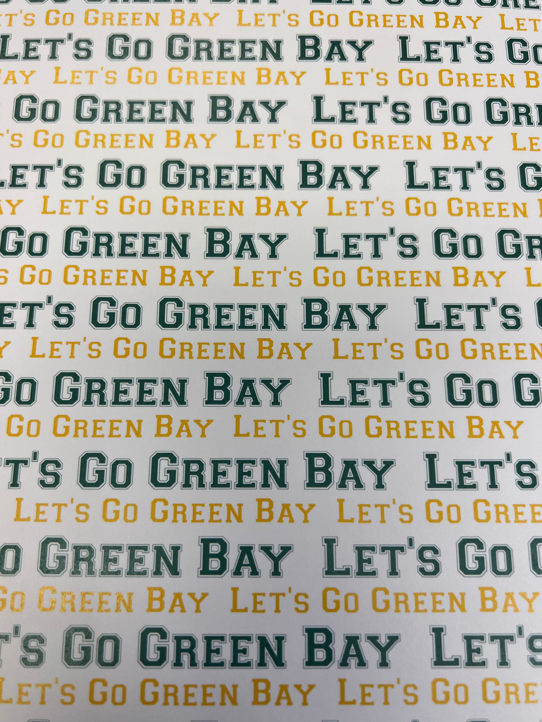 Let's go green bay paper by scrapbook customs