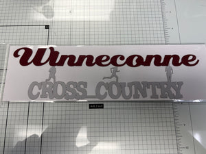 Winneconne Cross County laser cut title