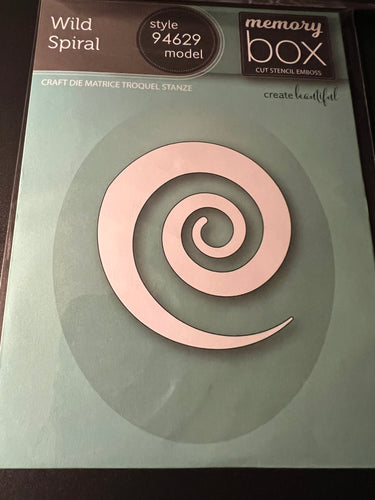 Wild spiral die by Memory box