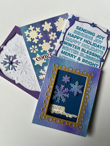 fun with flakes card class virtual with supplies