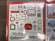 Load image into Gallery viewer, Winnie the Pooh christmas ephemera by echo park