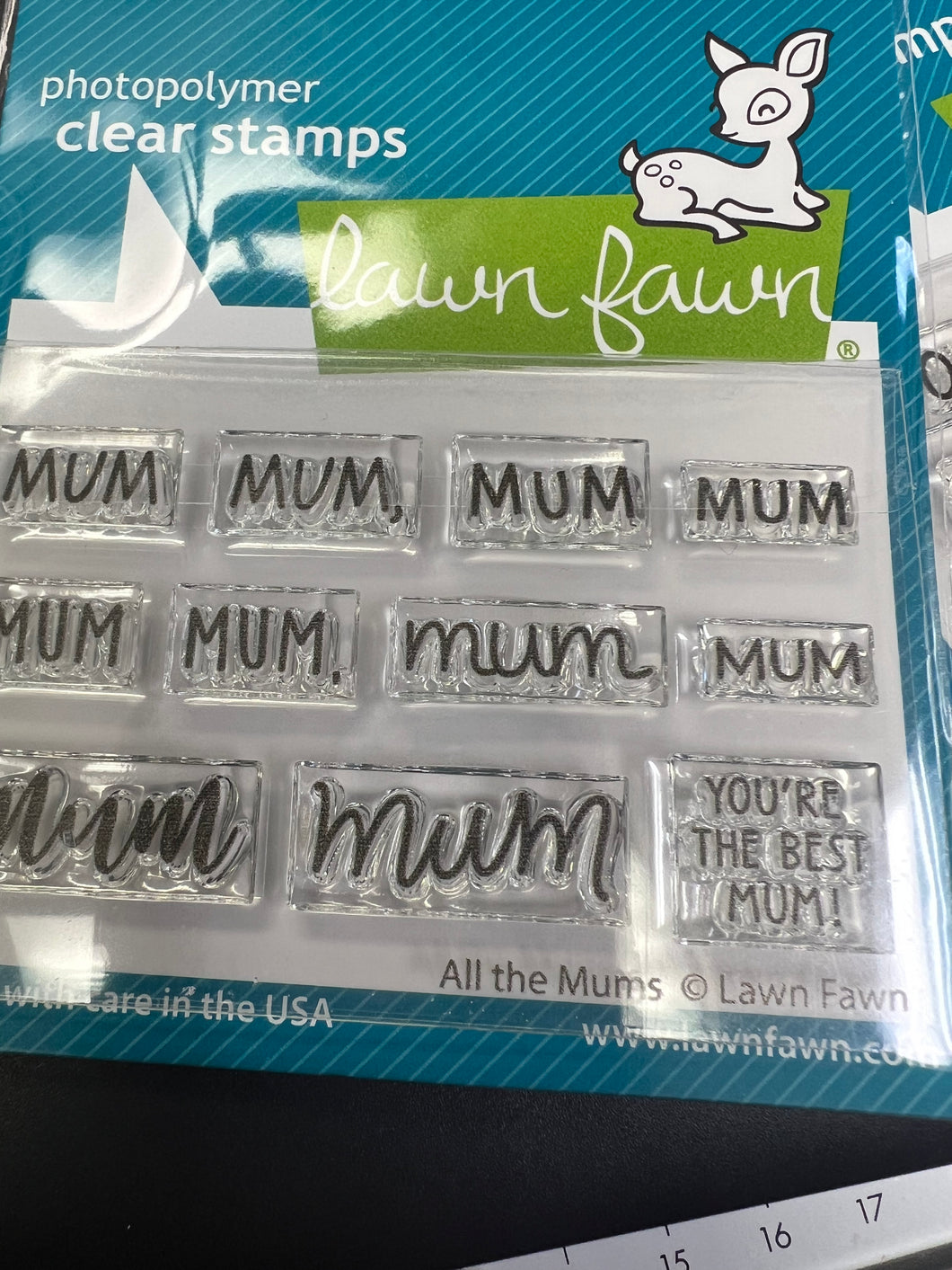 All the mums stamp set by lawn fawn